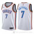 Camiseta Carmelo Anthony #7 Oklahoma City Thunder Nino Association 2017-18 Blanco