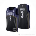 Camiseta Chris Duarte #3 Indiana Pacers Ciudad 2022-23 Azul