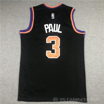 Camiseta Chris Paul NO 3 Phoenix Suns Statement 2021 Negro