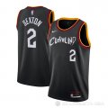 Camiseta Collin Sexton NO 2 Cleveland Cavaliers Ciudad 2020-21 Negro