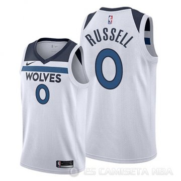 Camiseta D\'angelo Russell #0 Minnesota Timberwolves Association 2019-20 Blanco