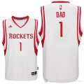 Camiseta Dad #1 Houston Rockets Dia del Padre Blanco