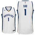 Camiseta Dad #1 Memphis Grizzlies Dia del Padre Blanco