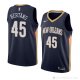 Camiseta Dairis Bertans #45 New Orleans Pelicans Icon 2018 Azul