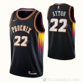 Camiseta Deandre Ayton #22 Phoenix Suns 75th Anniversary 2022 Negro