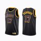 Camiseta Dennis Schroder NO 17 Los Angeles Lakers Earned 2020-21 Negro