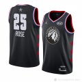 Camiseta Derrick Rose #25 All Star 2019 Minnesota Timberwolves Negro