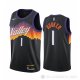 Camiseta Devin Booker NO 1 Phoenix Suns Ciudad 2020-21 Negro