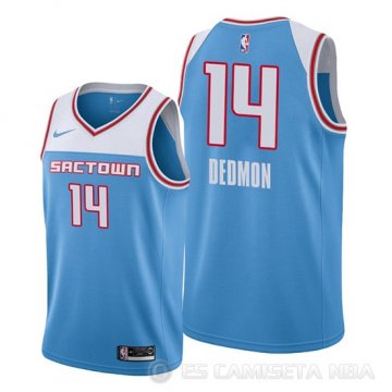 Camiseta Dewayne Dedmon #14 Sacramento Kings Ciudad Azul