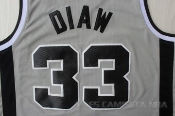 Camiseta Diaw #33 San Antonio Spurs Gris