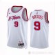 Camiseta Dillon Brooks #9 Houston Rockets Ciudad 2023-24 Blanco