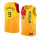 Camiseta Donte Divincenzo #9 Milwaukee Bucks Ciudad 2018-19 Amarillo