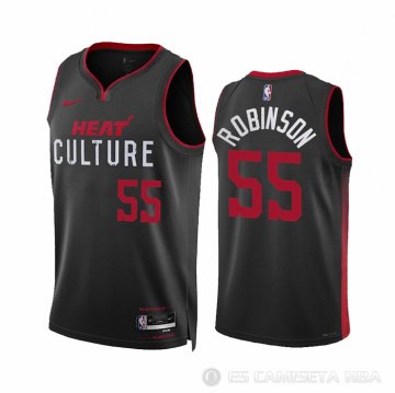 Camiseta Duncan Robinson #55 Miami Heat Ciudad 2023-24 Negro