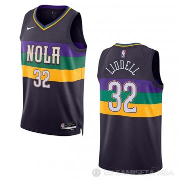 Camiseta E.J. Liddell #32 New Orleans Pelicans Ciudad 2022-23 Violeta