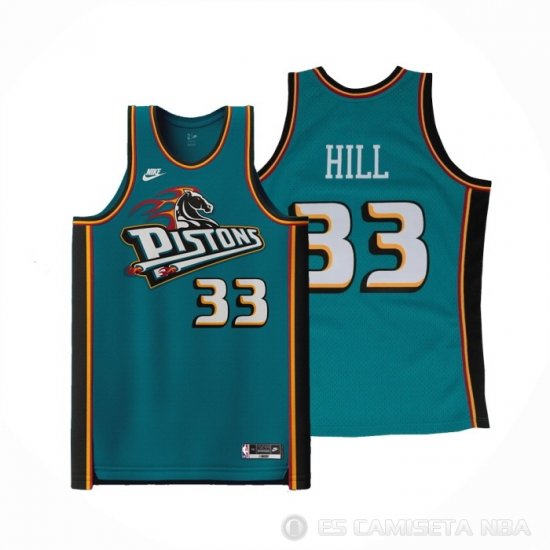 Camiseta Grant Hill #33 Detroit Pistons Classic 2022-23 Verde - Haga un click en la imagen para cerrar