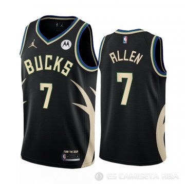 Camiseta Grayson Allen #7 Milwaukee Bucks Statement 2022-23 Negro