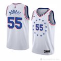 Camiseta Greg Monroe #55 Philadelphia 76ers Earned 2018-19 Blanco