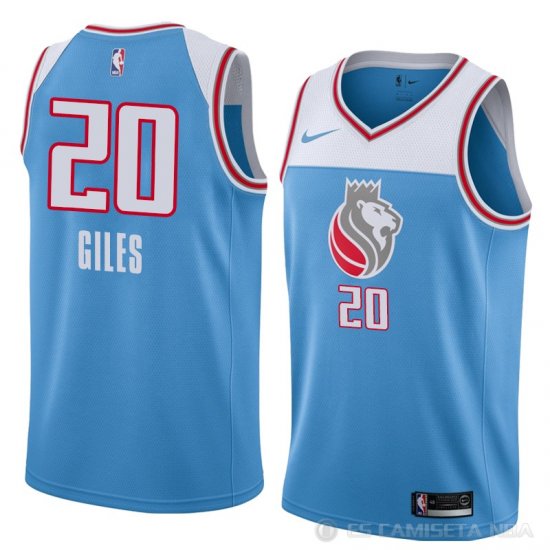 Camiseta Harry Giles #20 Sacramento Kings Ciudad 2018 Azul - Haga un click en la imagen para cerrar