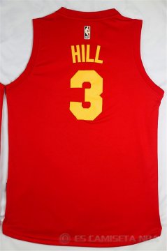 Camiseta Hickory Hill #3 Indiana Pacers Rojo