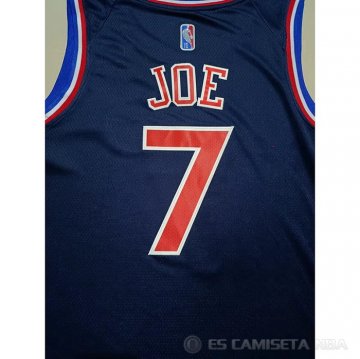 Camiseta Isaiah Joe NO 7 Philadelphia 76ers Ciudad 2021-22 Azul