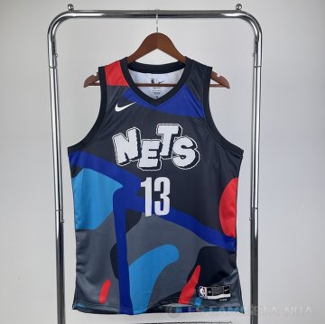 Camiseta James Harden #13 Brooklyn Nets Ciudad 2023-24 Negro