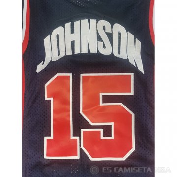 Camiseta James Johnson #15 USA 1992 Azul
