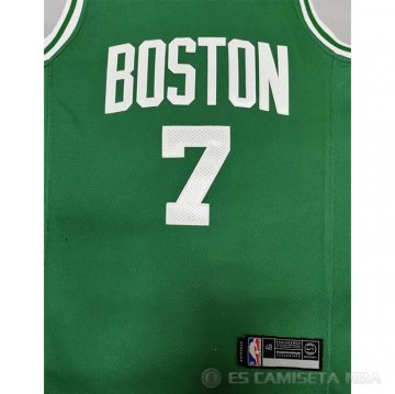 Camiseta Jaylen Brown NO 7 Boston Celtics Icon 2020-21 Verde