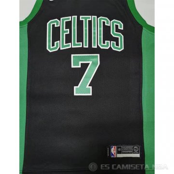Camiseta Jaylen Brown NO 7 Boston Celtics Statement 2020-21 Negro