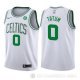 Camiseta Jayson Tatum #0 Boston Celtics Nino Association 2017-18 Blanco