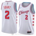 Camiseta Jerian Grant #2 Chicago Bulls Ciudad 2018 Blanco