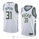 Camiseta John Henson #31 Milwaukee Bucks Association 2018 Blanco