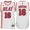 Camiseta Johnson #16 Miami Heat Retro Blanco