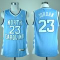 Camiseta Jordan #23 North Carolina Tar Heels NCAA Azul