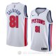Camiseta Jose Calderon #81 Detroit Pistons Association 2018 Blanco