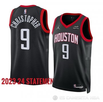 Camiseta Josh Christopher #9 Houston Rockets Statement 2023-24 Negro