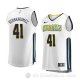 Camiseta Juan Hernangomez #41 Denver Nuggets Association 2017-18 Blanco