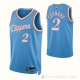 Camiseta Kawhi Leonard #2 Los Angeles Clippers Ciudad 2021-22 Azul