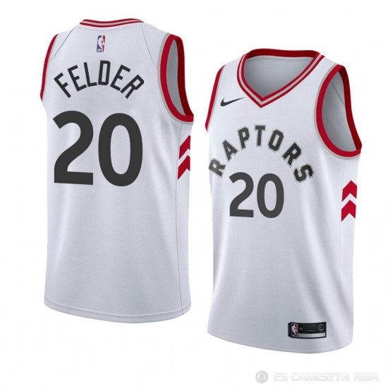 Camiseta Kay Felder #20 Toronto Raptors Association 2018 Blanco - Haga un click en la imagen para cerrar
