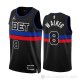 Camiseta Kemba Walker #8 Detroit Pistons Statement 2022-23 Negro