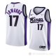 Camiseta Kessler Edwards #17 Sacramento Kings Association 2023-24 Blanco