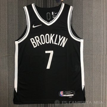 Camiseta Kevin Durant #7 Brooklyn Nets Icon Autentico Negro