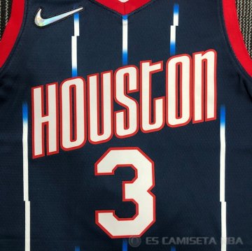 Camiseta Kevin Porter JR. #3 Houston Rockets Ciudad 2021-22 Azul