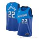 Camiseta Khris Middleton NO 22 Milwaukee Bucks Ciudad 2020-21 Azul