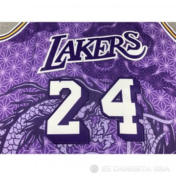 Camiseta Kobe Bryant #24 Los Angeles Lakers Asian Heritage Throwback 1996-97 Violeta