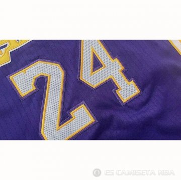Camiseta Kobe Bryant NO 24 Los Angeles Lakers Violeta