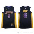 Camiseta Kobe Bryant #8 Los Angeles Lakers Retirement 2018 Negro