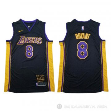 Camiseta Kobe Bryant #8 Los Angeles Lakers Retirement 2018 Negro