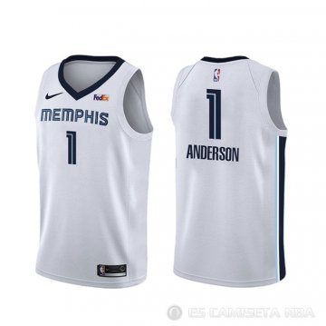 Camiseta Kyle Anderson #1 Memphis Grizzlies Association Blanco