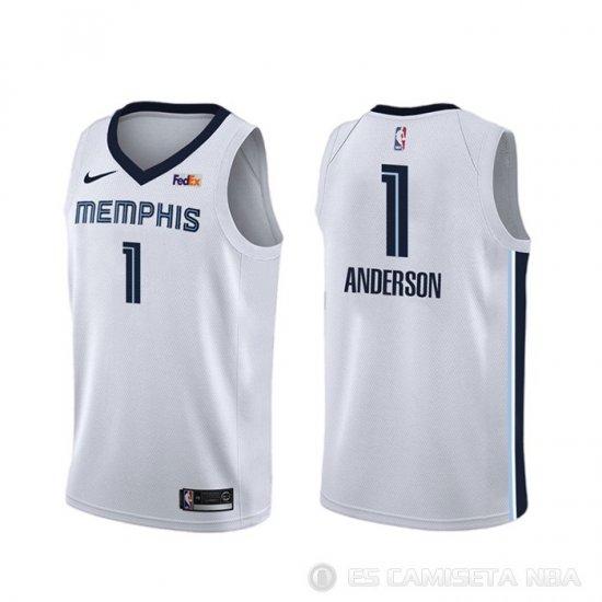 Camiseta Kyle Anderson #1 Memphis Grizzlies Association Blanco - Haga un click en la imagen para cerrar