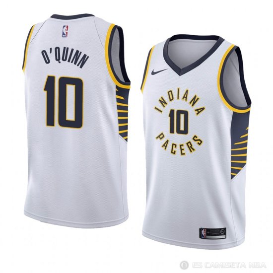 Camiseta Kyle O'quinn #10 Indiana Pacers Association 2018 Blanco - Haga un click en la imagen para cerrar